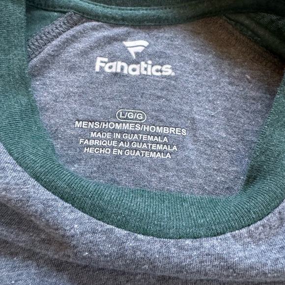 Milwaukee Bucks Green and Gray Long Sleeve Raglan - Picture 4 of 5